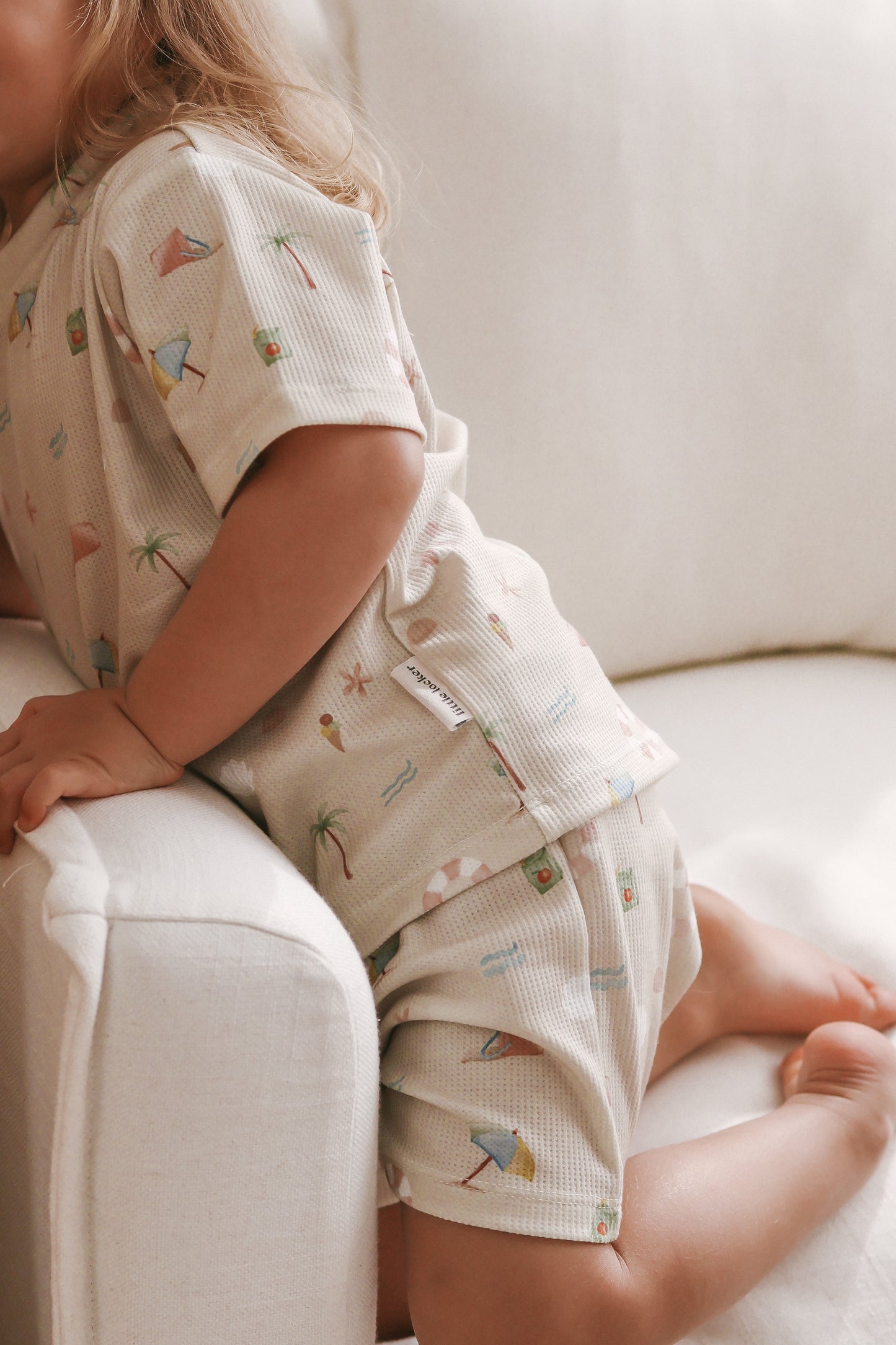 TINY TIDES PRINTED TEE & SHORTS SET